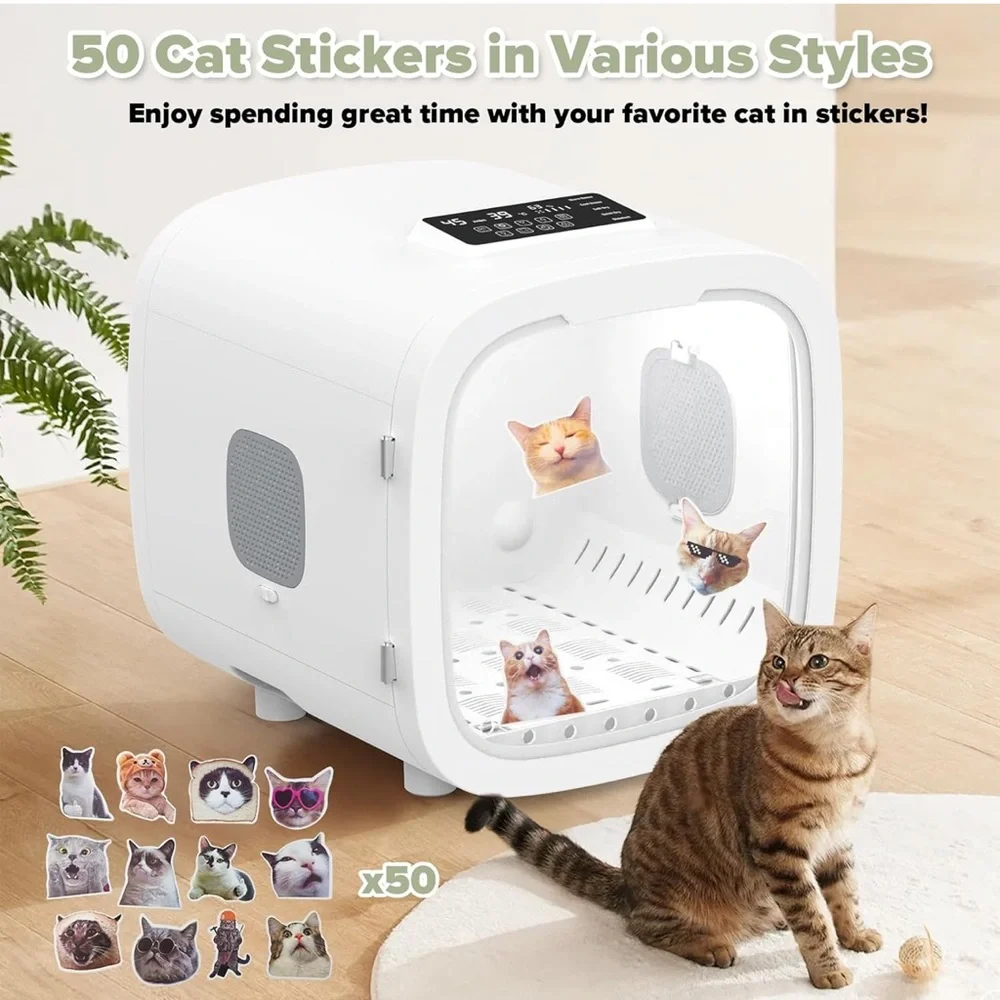 White Automatic Pet Grooming Dryer Box